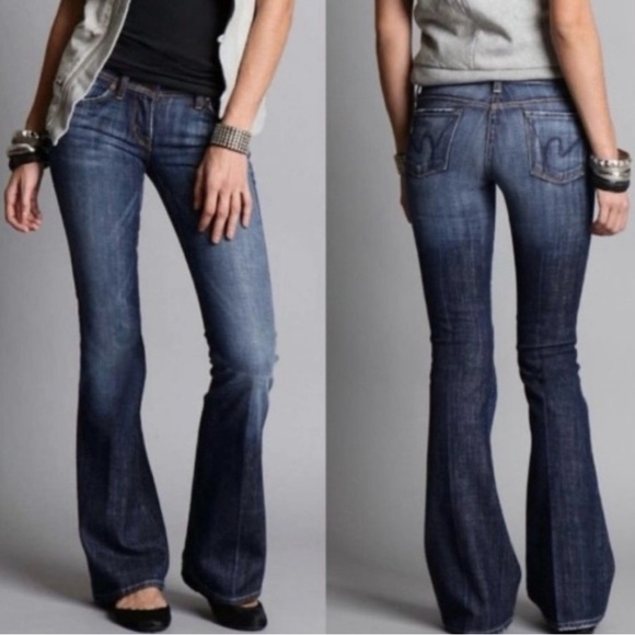 Citizens Of Humanity Denim - Citizens Of Humanity Dark Blue Ingrid Flare Jeans. Size 28